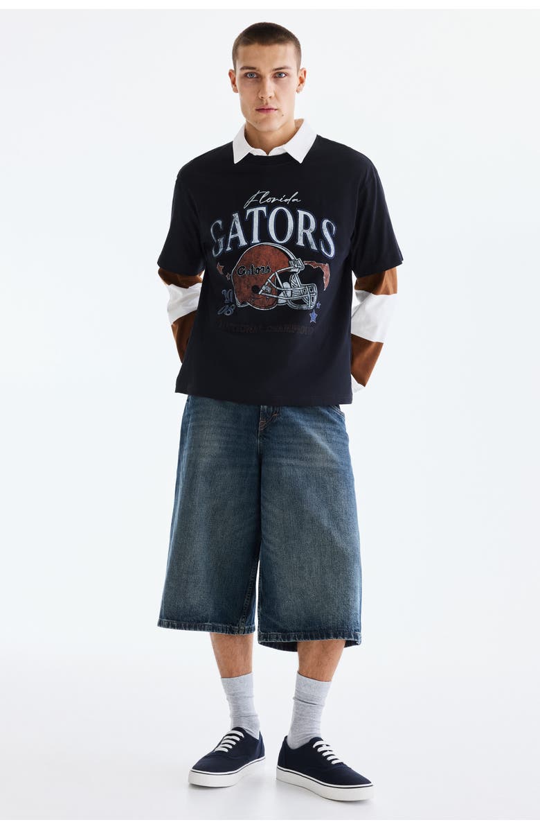 H&M Loose Fit T-shirt, Alternate, color, Black/Florida Gators