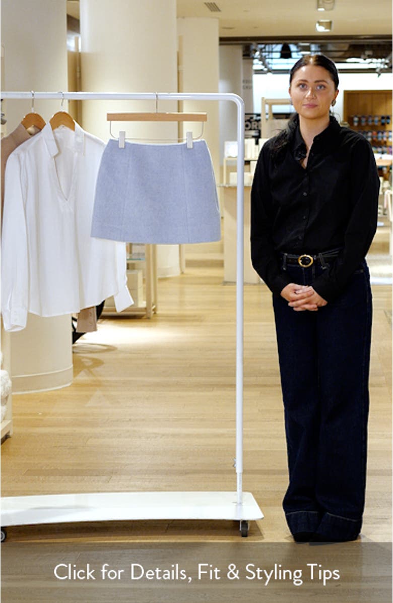 Boiled Wool Miniskirt, sales video thumbnail