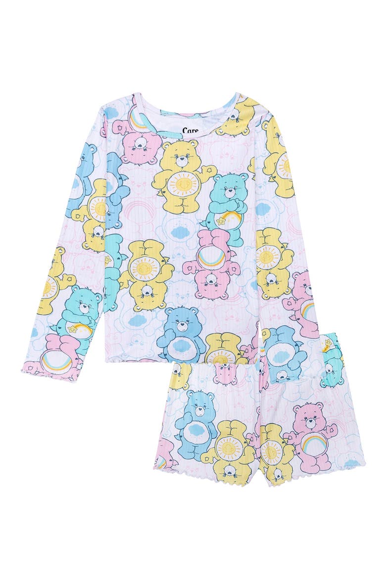 Kids' Care Bear Rib Two-Piece Pajamas, Main, color, ASSORTED