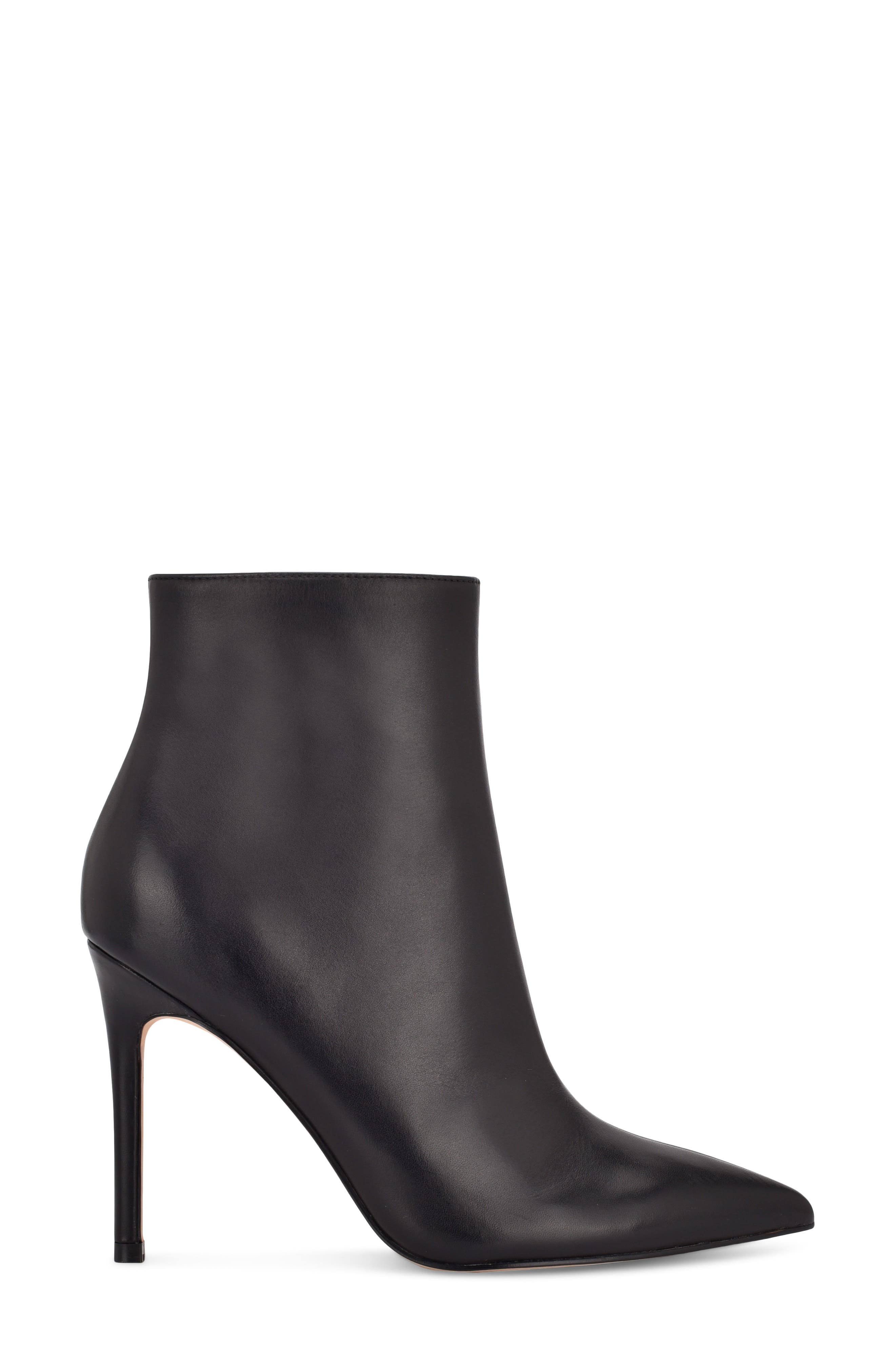 Nine West Farrah Leather Stiletto Bootie, Alternate, color, 