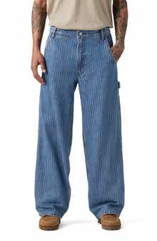 Extra Baggy Pinstripe Utility Relaxed Leg Jeans