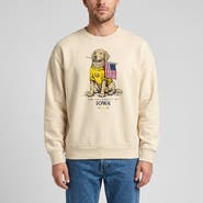 Uscape Apparel Unisex Uscape Apparel Cream Iowa Hawkeyes Americana Good Boy Ribbed Premium Sweatshirt