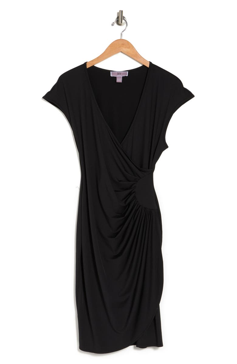 Love By Design Delaney Cap Sleeve Side Ruched Midi Dress, Alternate, color,