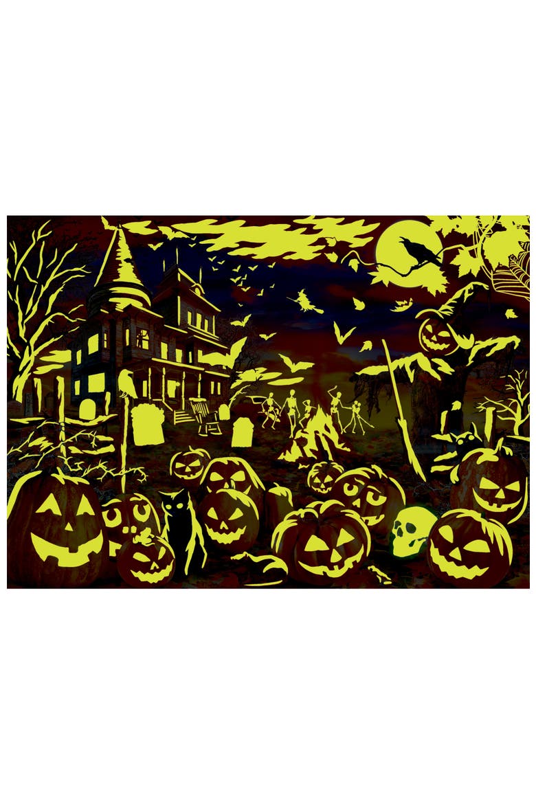 All Hallow's Eve 500 Piece Glow Puzzle, Alternate, color, Multicolor