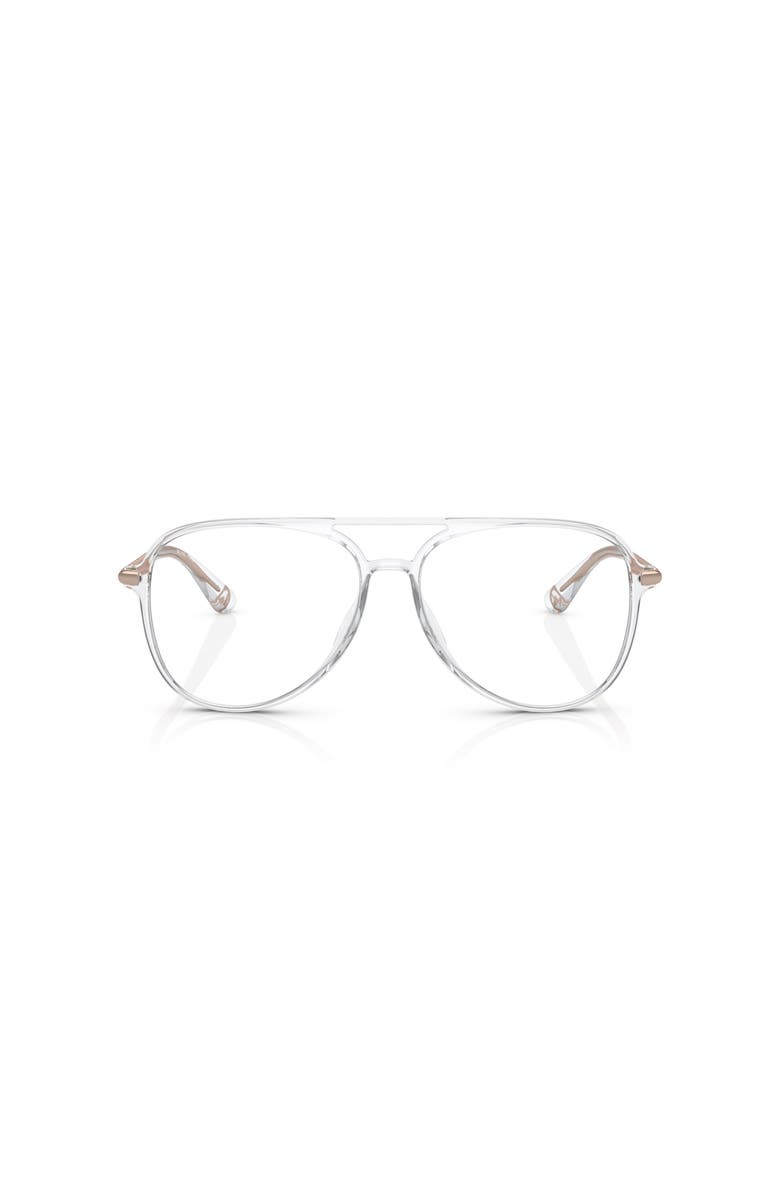Michael Kors 56mm Pilot optical glasses, Alternate, color, Transparent