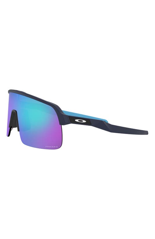 Oakley Sutro Lite 139mm Prizm™ Wrap Shield Sunglasses In Matte Navy/prizm Sapphire