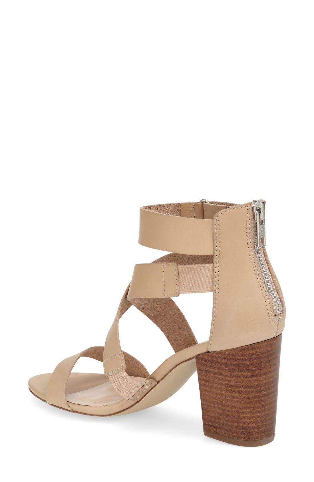 'Sabina' Block Heel Sandal, Alternate, color, OLD NATURAL/ BROWN