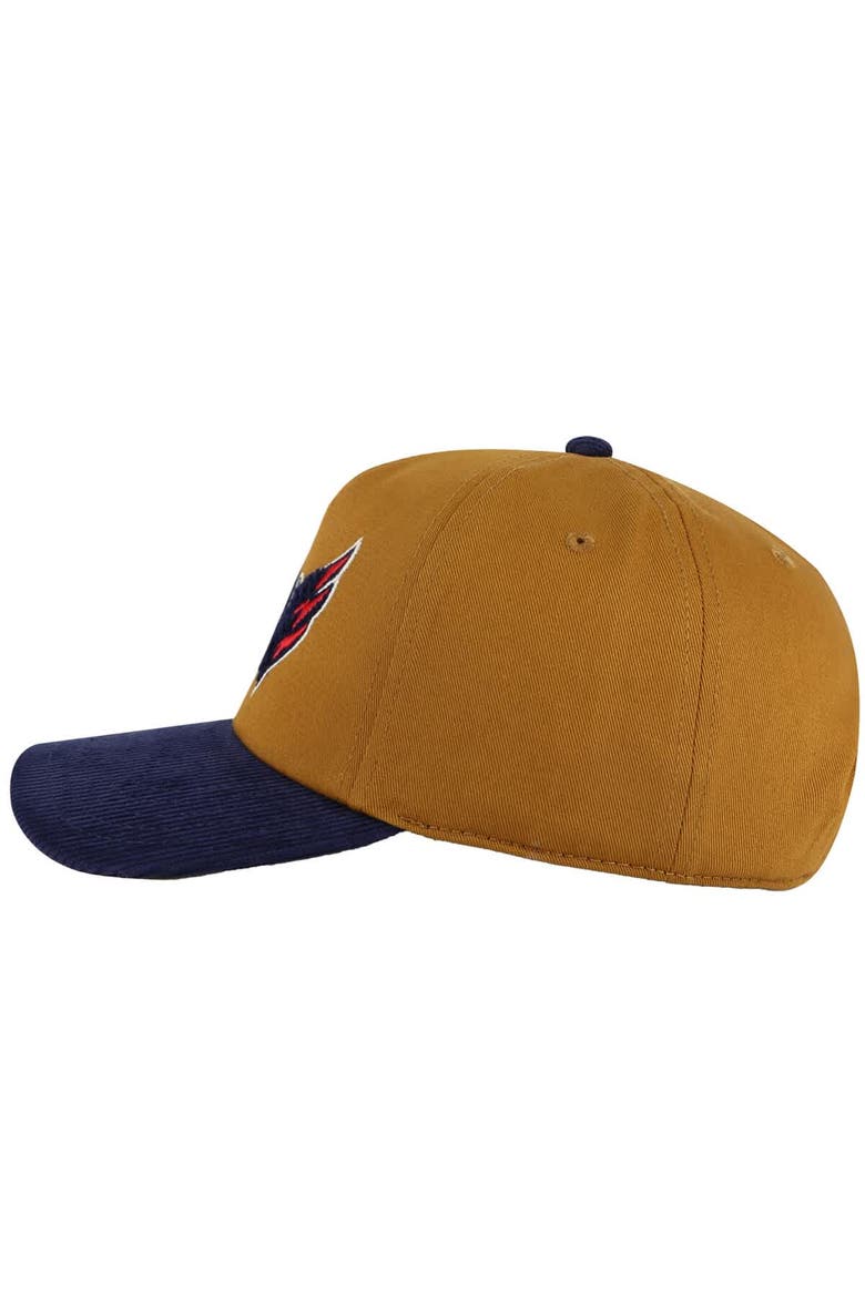 Men's American Needle  Tan/Navy Washington Capitals Burnett Adjustable Hat, Alternate, color, Tan