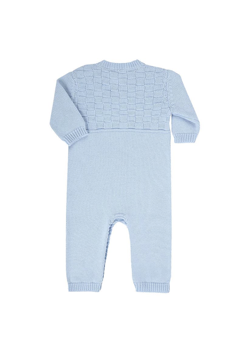 Basket Weave Knit Bodysuit - Baby, Alternate, color, Blue