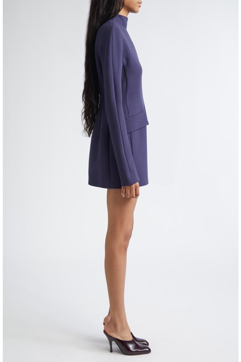 Tefrite Long Sleeve Stretch Gabardine Sheath Dress, Alternate, color, MIDNIGHT BLUE