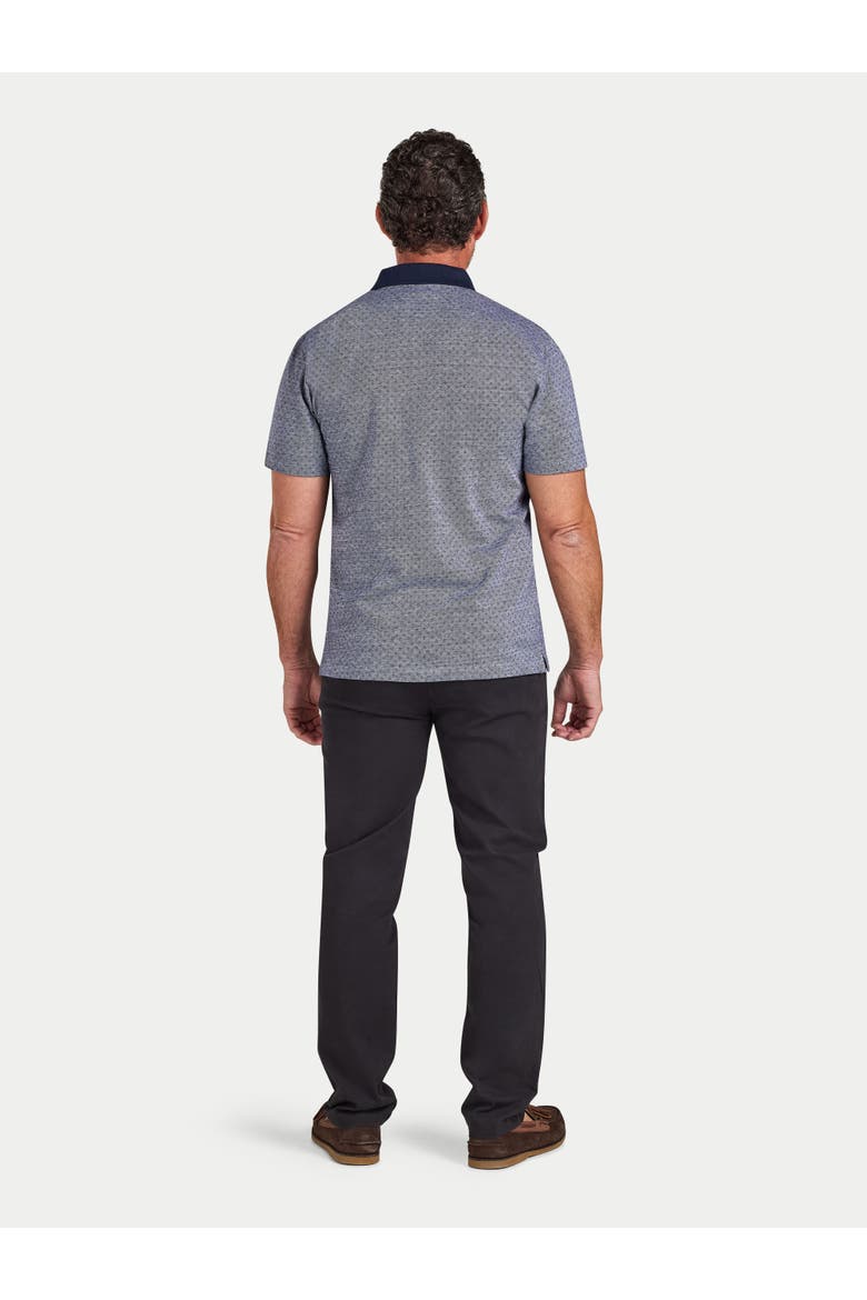 Short Sleeve Dobby Jersey Polo Shirt, Alternate, color, Navy