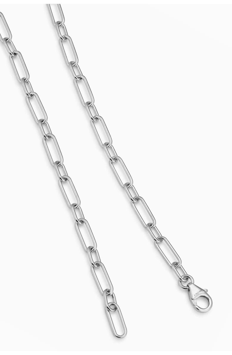 Oradina Sterling Silver Rhythm Link Choker, Alternate, color, Silver