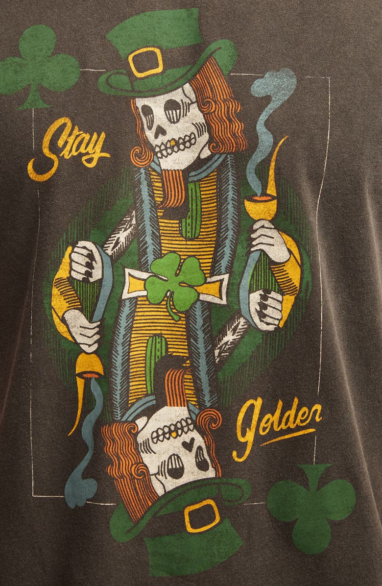 Lucky Brand Stay Gold Card Graphic Cotton T-Shirt, Alternate, color, 