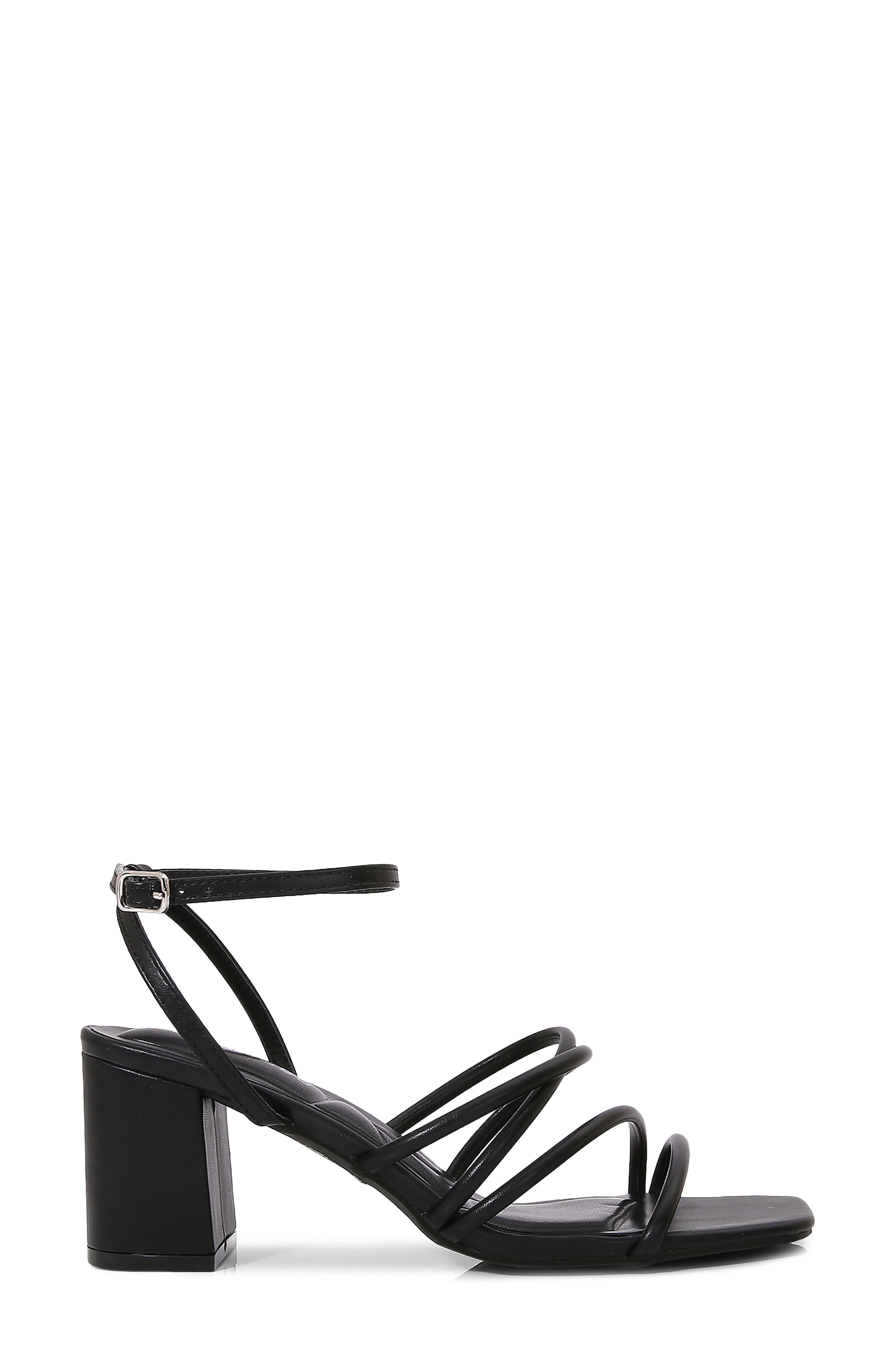 BERNESS Emmarie Tubular Strap Sandal, Alternate, color, Black