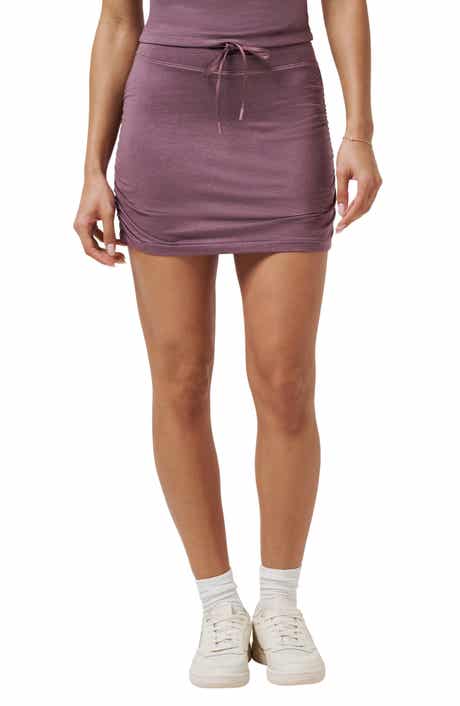 TravisMathew Skyline Ruched Tie Waist Miniskirt