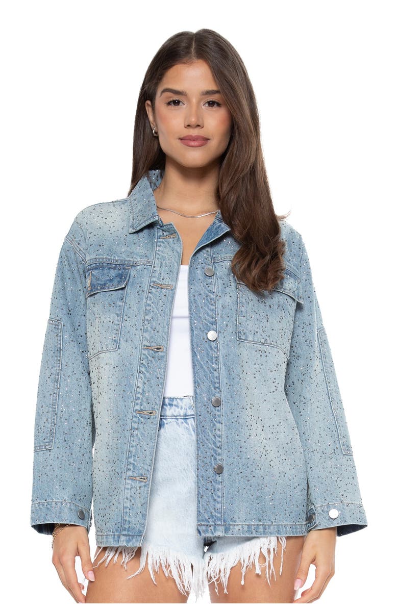 BLUE REVIVAL Starry Night Shacket, Main, color, Crete