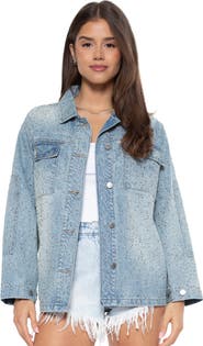 BLUE REVIVAL Starry Night Shacket