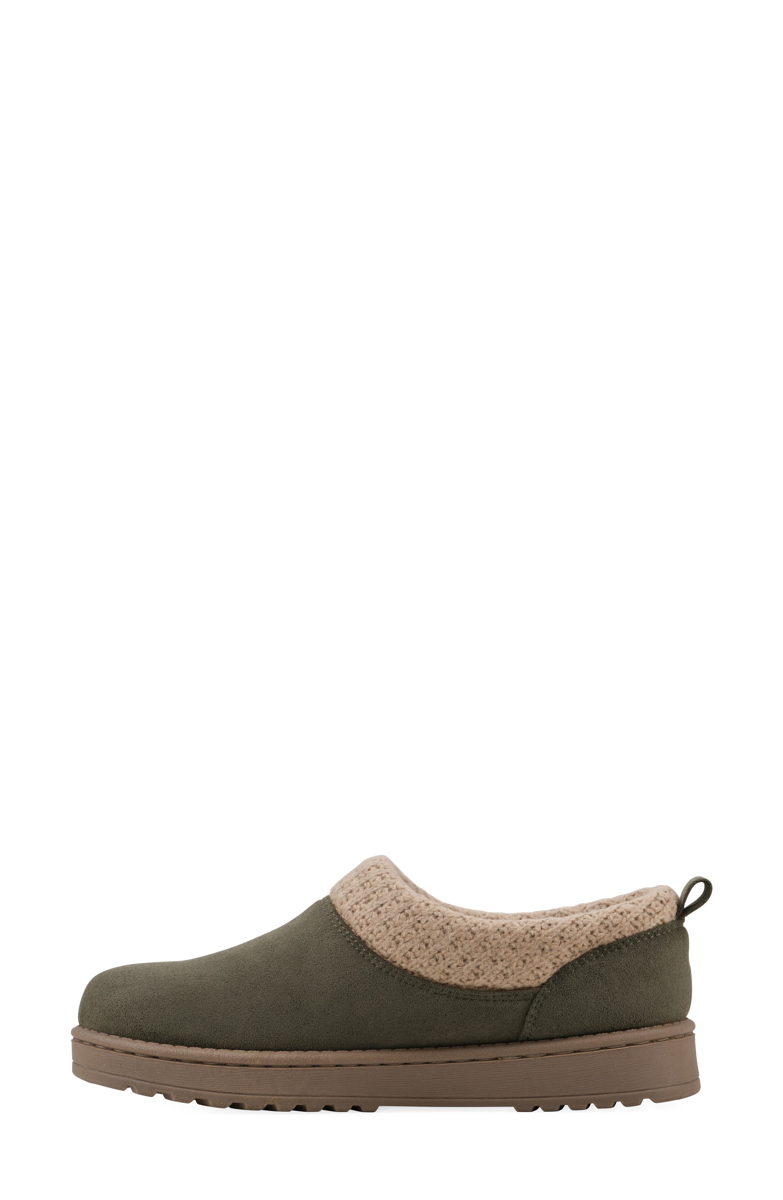 Iceboat Slip-On Clog, Alternate, color, OLIVE/ FABRIC
