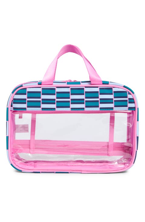 Box Quilted Clear Toiletry Case