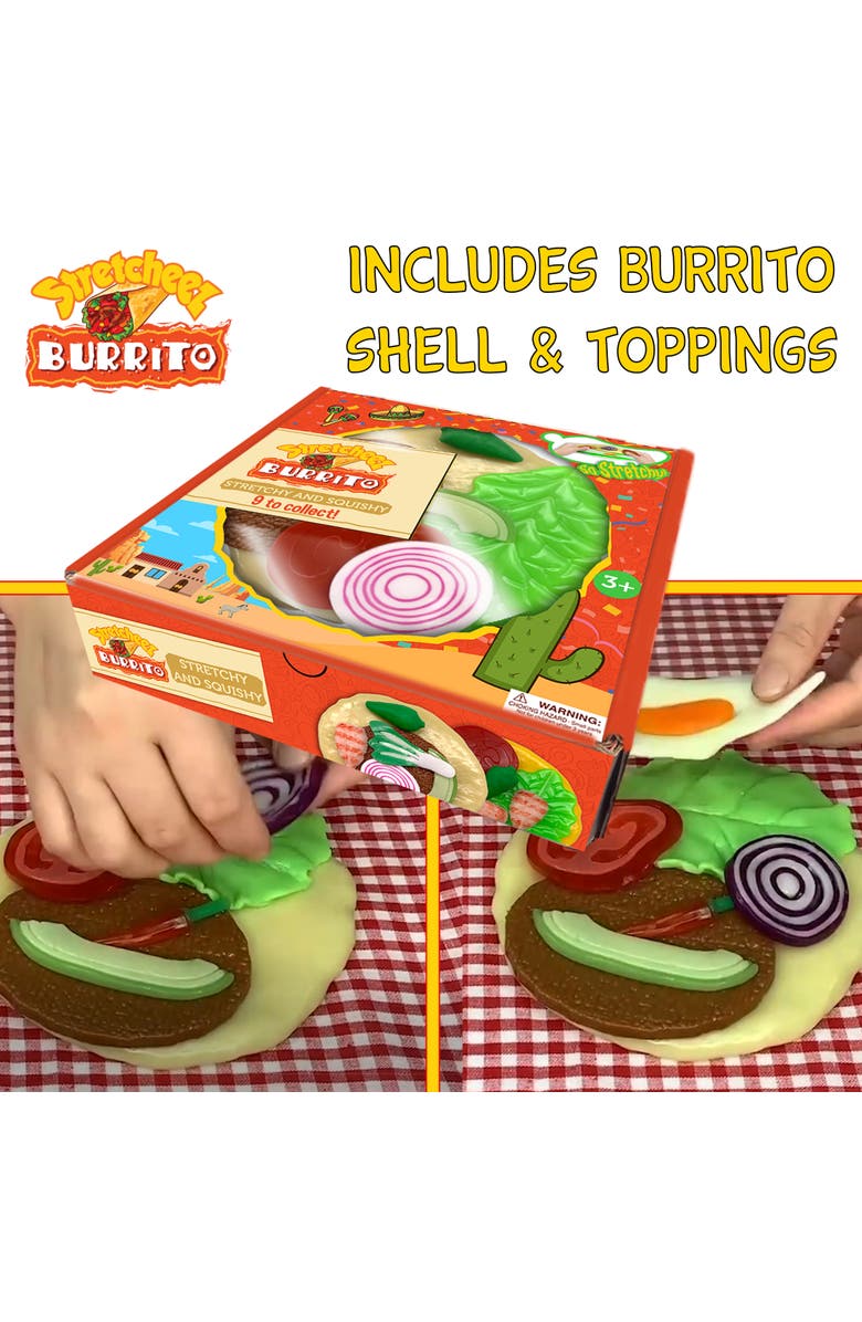 Stretcheez Burrito, Surprise Styles 
Toppings, Stretchy Toy Food, 3+, Alternate, color, Multicolored