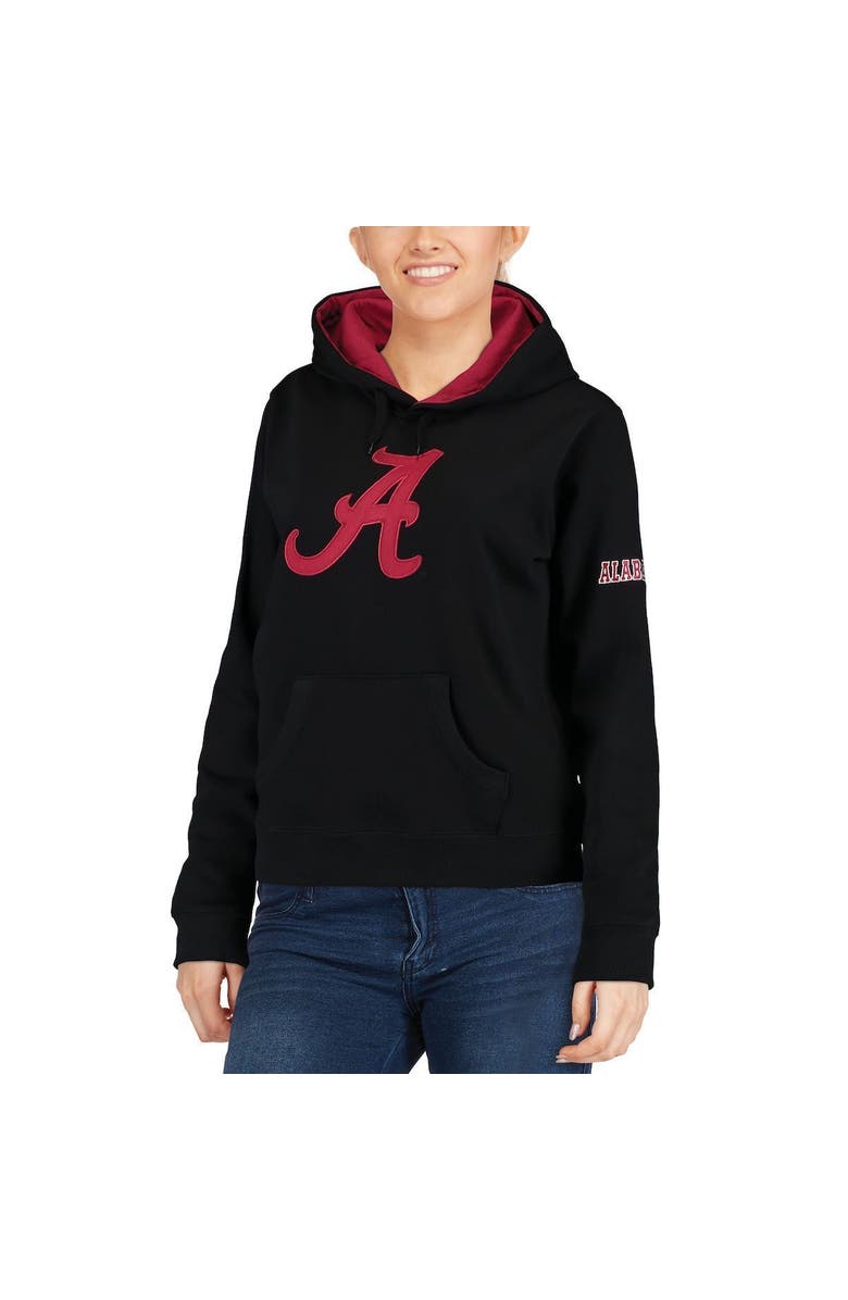 STADIUM ATHLETIC Women's Black Alabama Crimson Tide Big Logo Pullover Hoodie, Alternate, color, Black