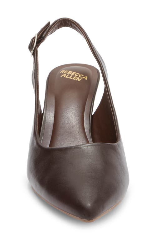 Rebecca Allen Arrow Slingback Pump In Brown