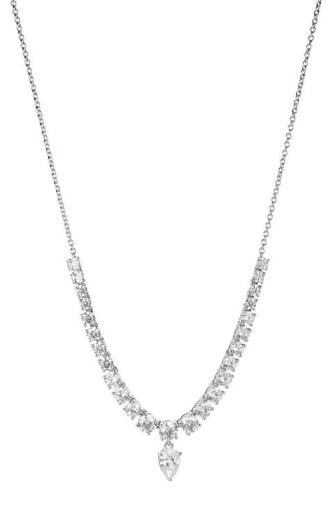 RSVP Cubic Zirconia Frontal Necklace