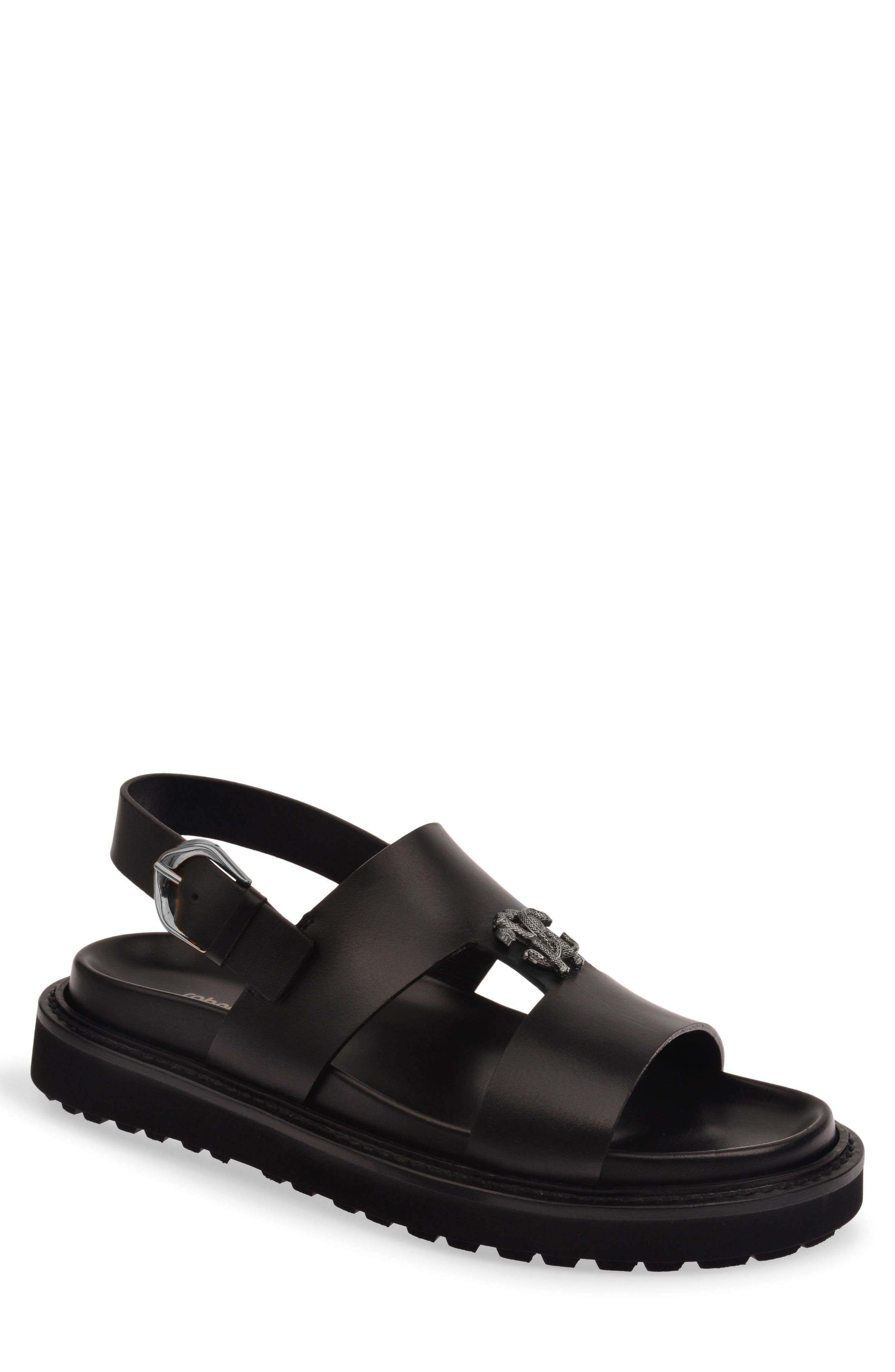 Slingback Sandal, Main, color, BLACK