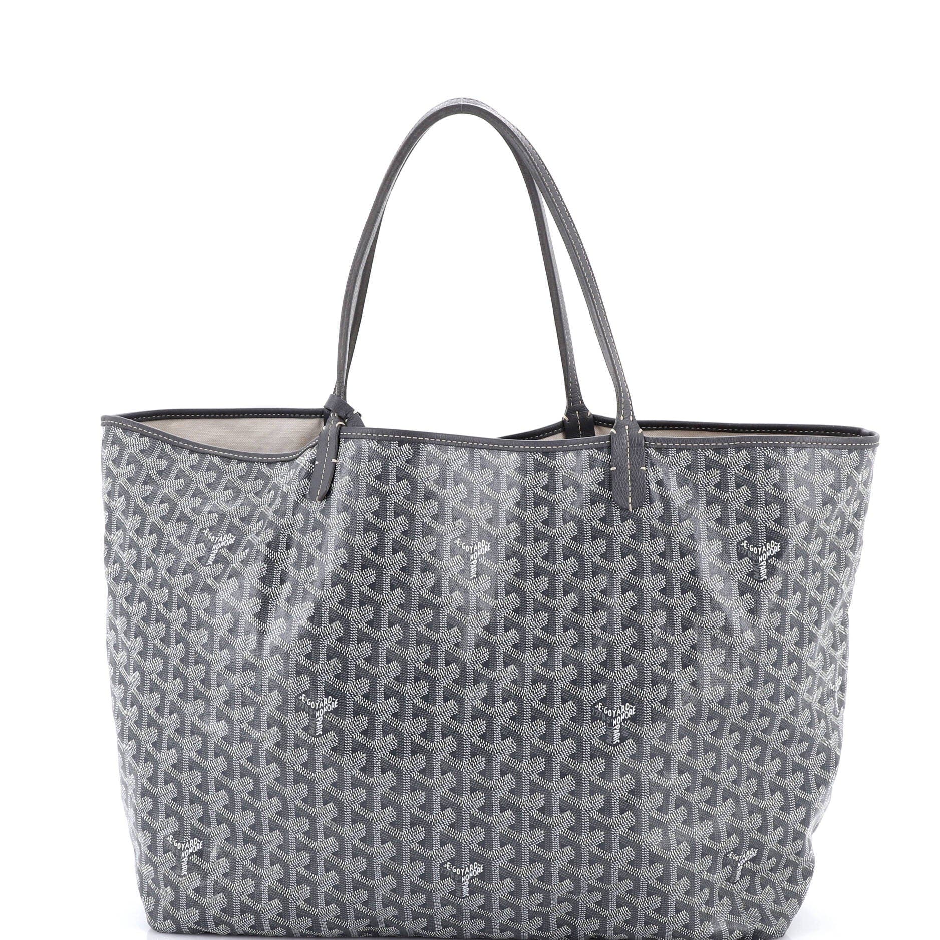 Pre-Owned Goyard Saint Louis Tote Coated Canvas GM, Main, color, Gray