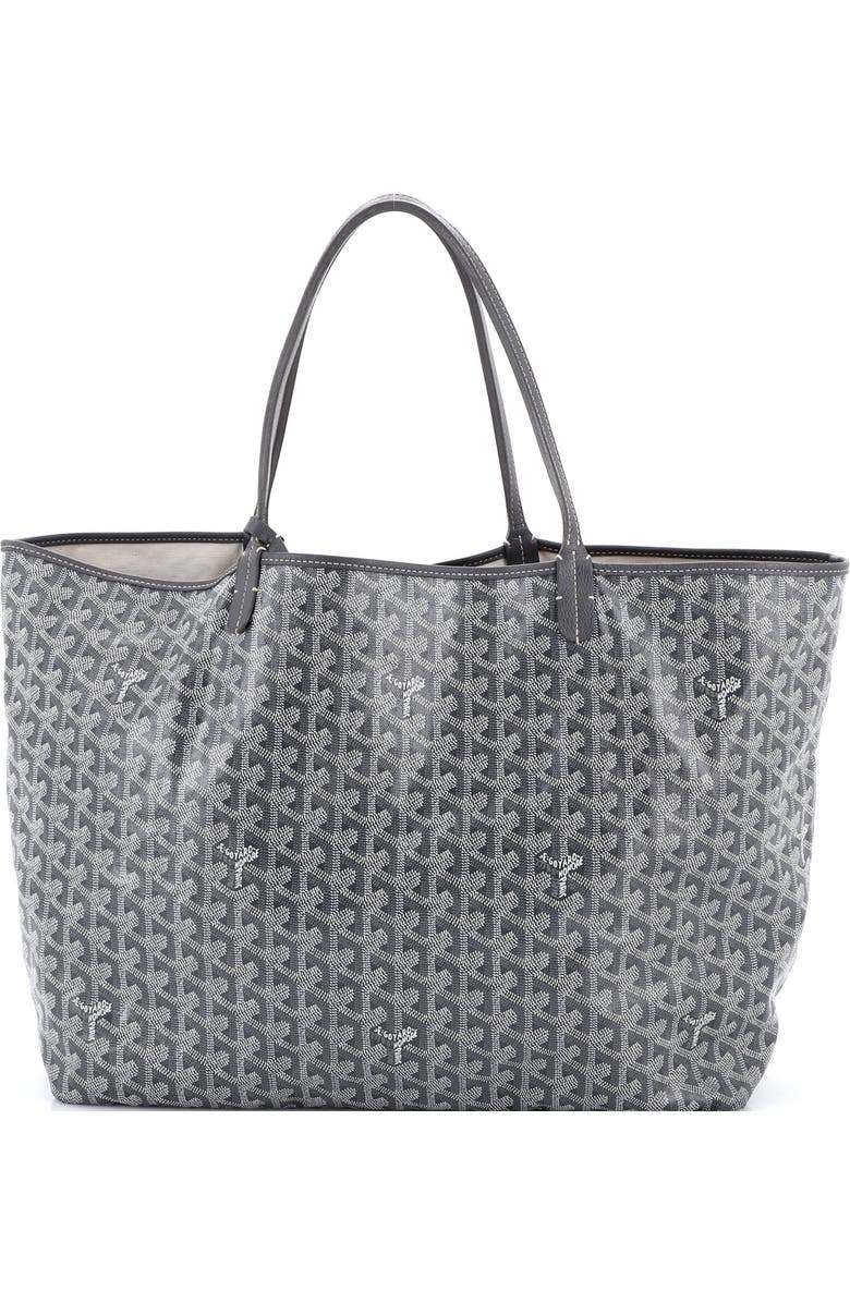 Pre-Owned Goyard Saint Louis Tote Coated Canvas GM, Main, color, Gray