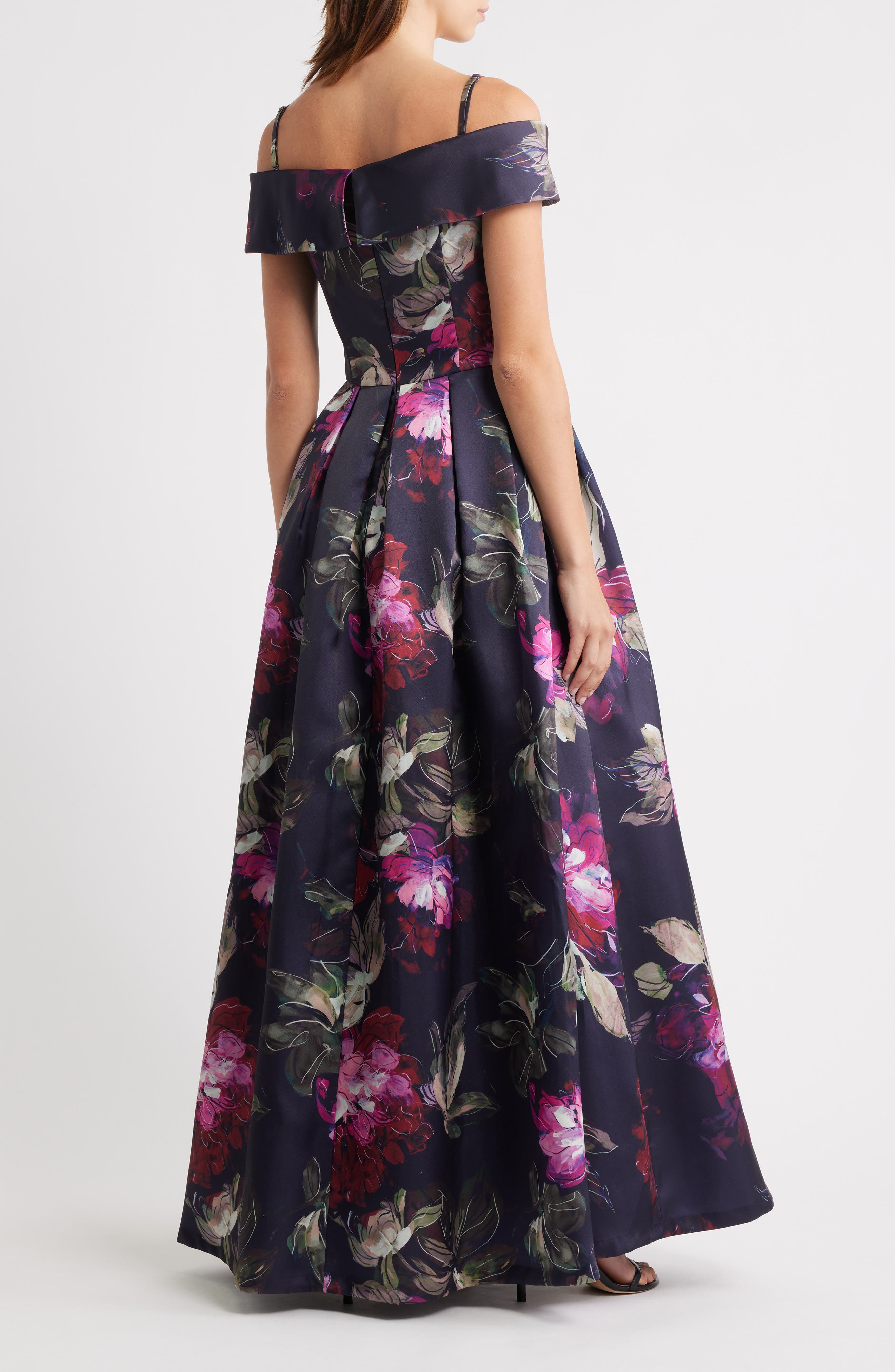Floral Off-the-Shoulder Gown - image 2