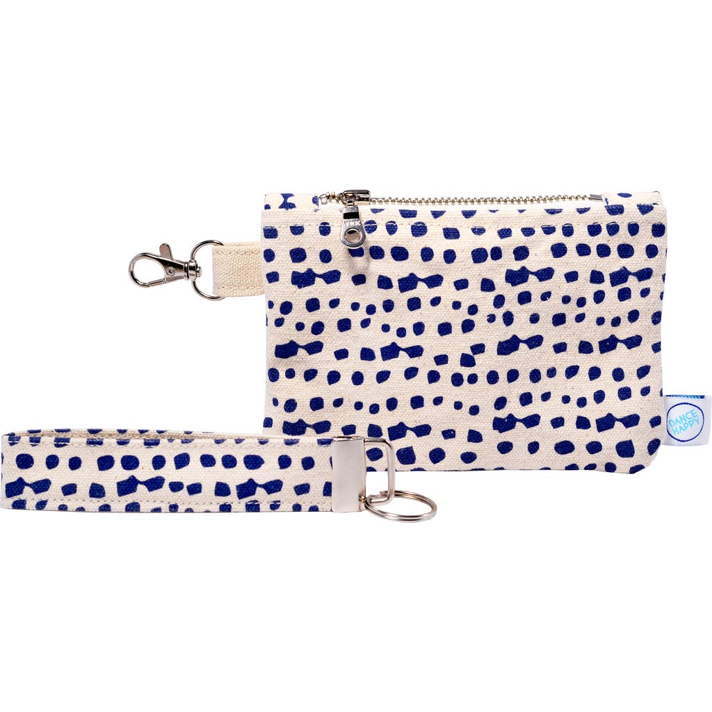 Dance Happy Incana Wristlet With Key Fob In Navy