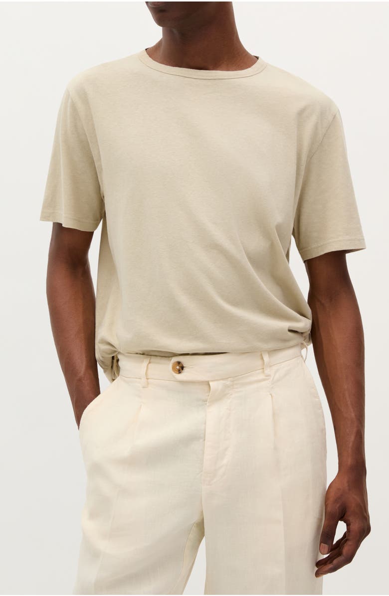 Scalpers Country Linen Tee, Main, color, Lightkhaki