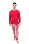 Solid Red Top 
Striped Pant
