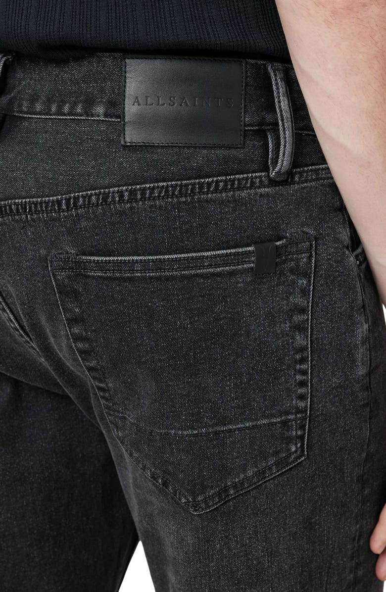 AllSaints Iggy Skinny Jeans, Alternate, color, Light Washed Black