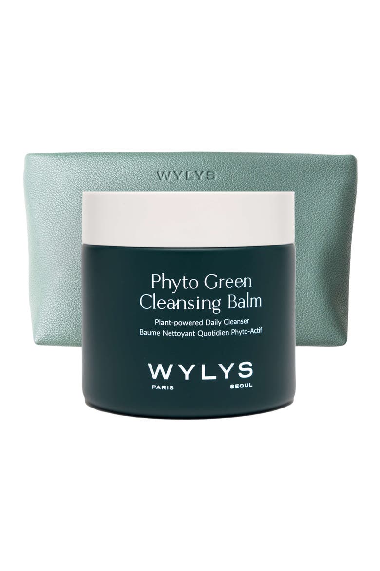 Phyto Green Cleansing Balm & Sage Verte Makeup Bag, Main, color, Green