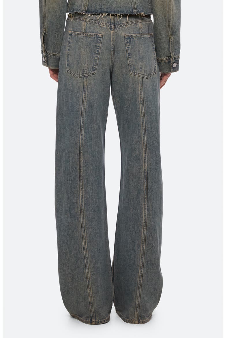Wide Leg Bootcut Jeans, Alternate, color, HEAVY TINTED BLUE