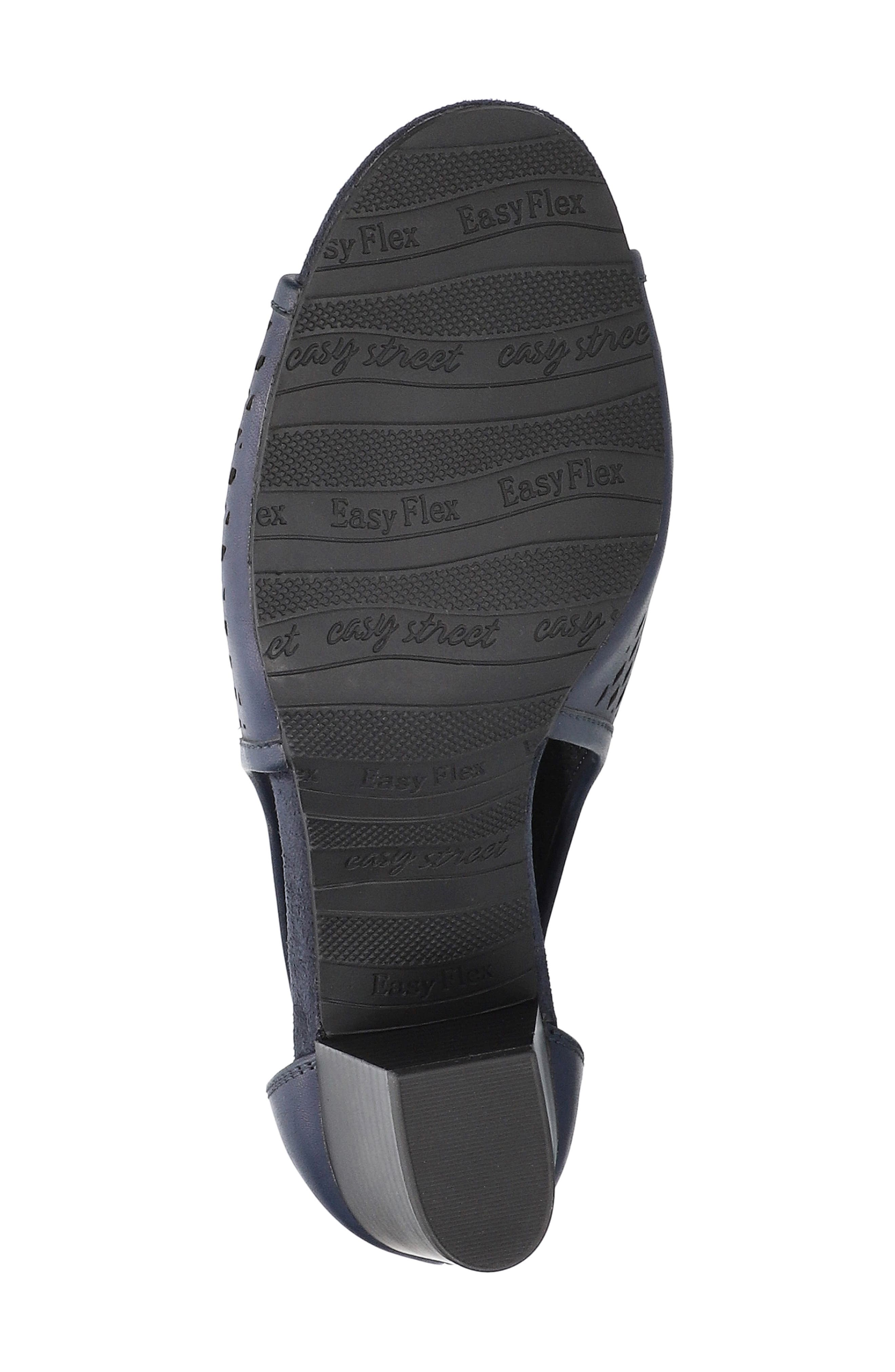 EASY STREET Amira Laser Cut Pump, Alternate, color, Navy