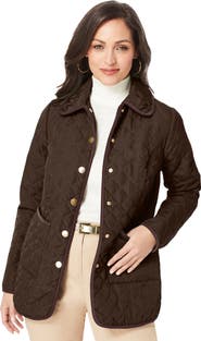 Jessica London Snap Front Quilted Coat