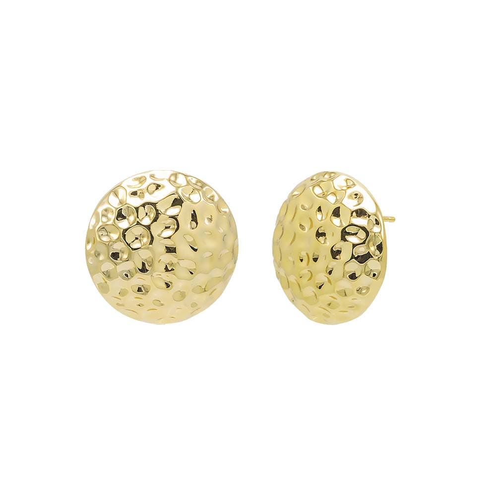 BY ADINA EDEN Indented Puffy Rounded Stud Earring (Women) | Nordstrom