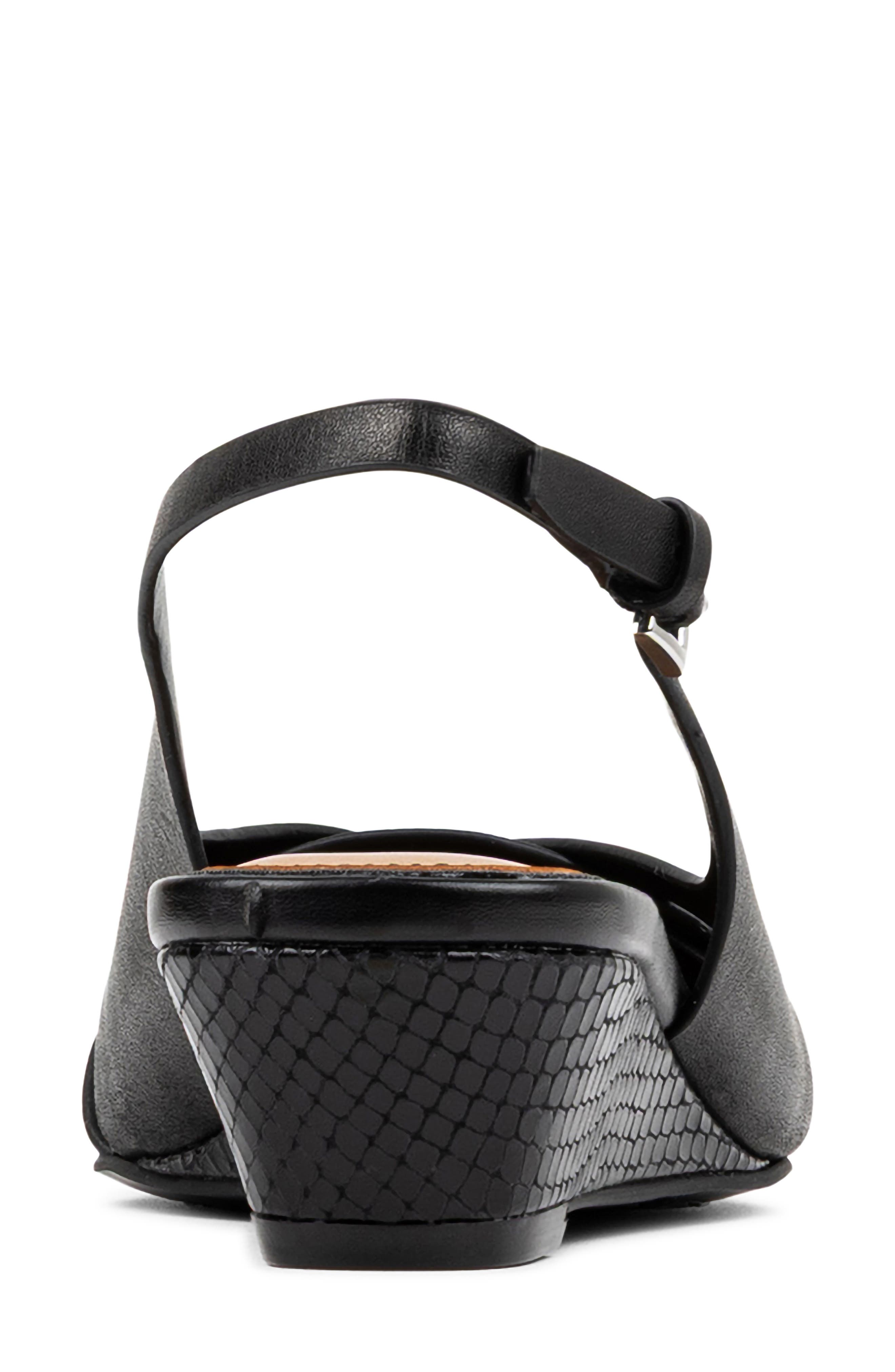Donald Pliner Barbee Slingback Wedge Pump, Alternate, color, Black