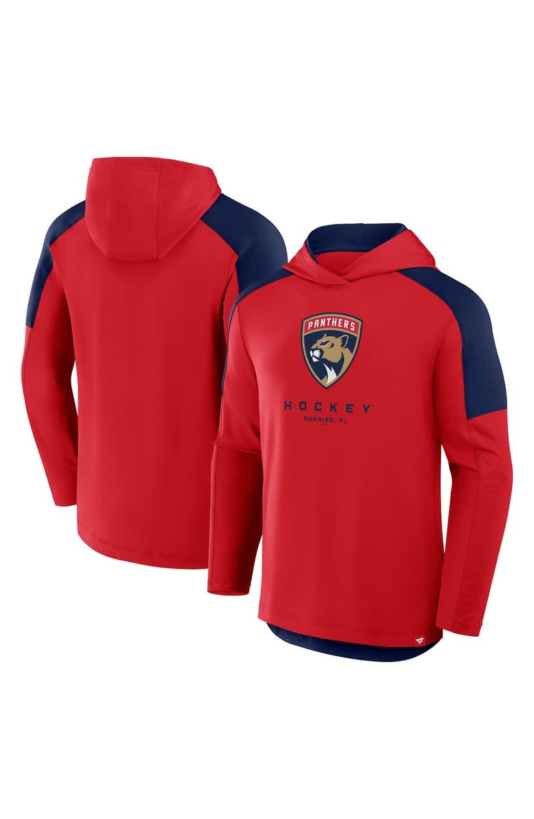 FANATICS Men's Fanatics Red Florida Panthers Meta Game Transitional Pullover Hoodie, Alternate, color, Red