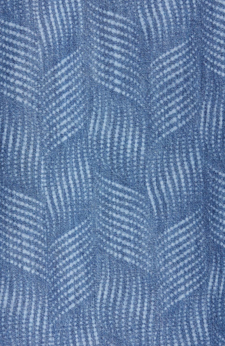 Isabel Marant Bhelyn Tonal Print Button-Up Shirt, Alternate, color, 