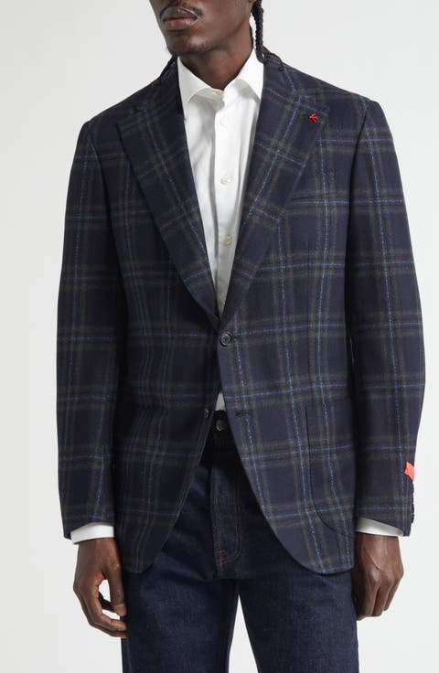 Marechiaro Plaid Wool & Cashmere Sport Coat