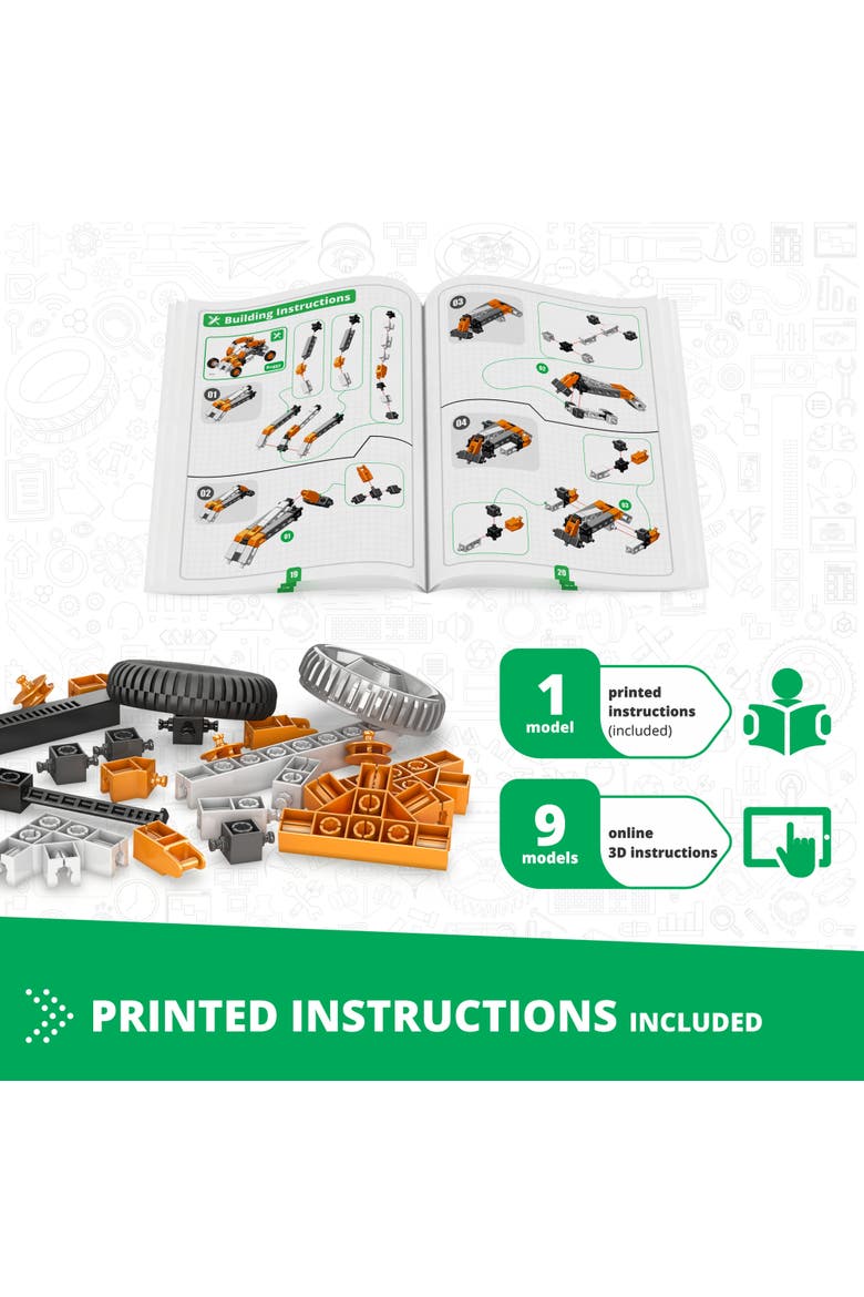 How Cars Work, Model Toy Vehicle Building Set, Alternate, color, Multicolored