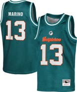 Mitchell & Ness Youth Mitchell & Ness Dan Marino Aqua Miami Dolphins Retired Player NFL Basketball Fashion Jersey