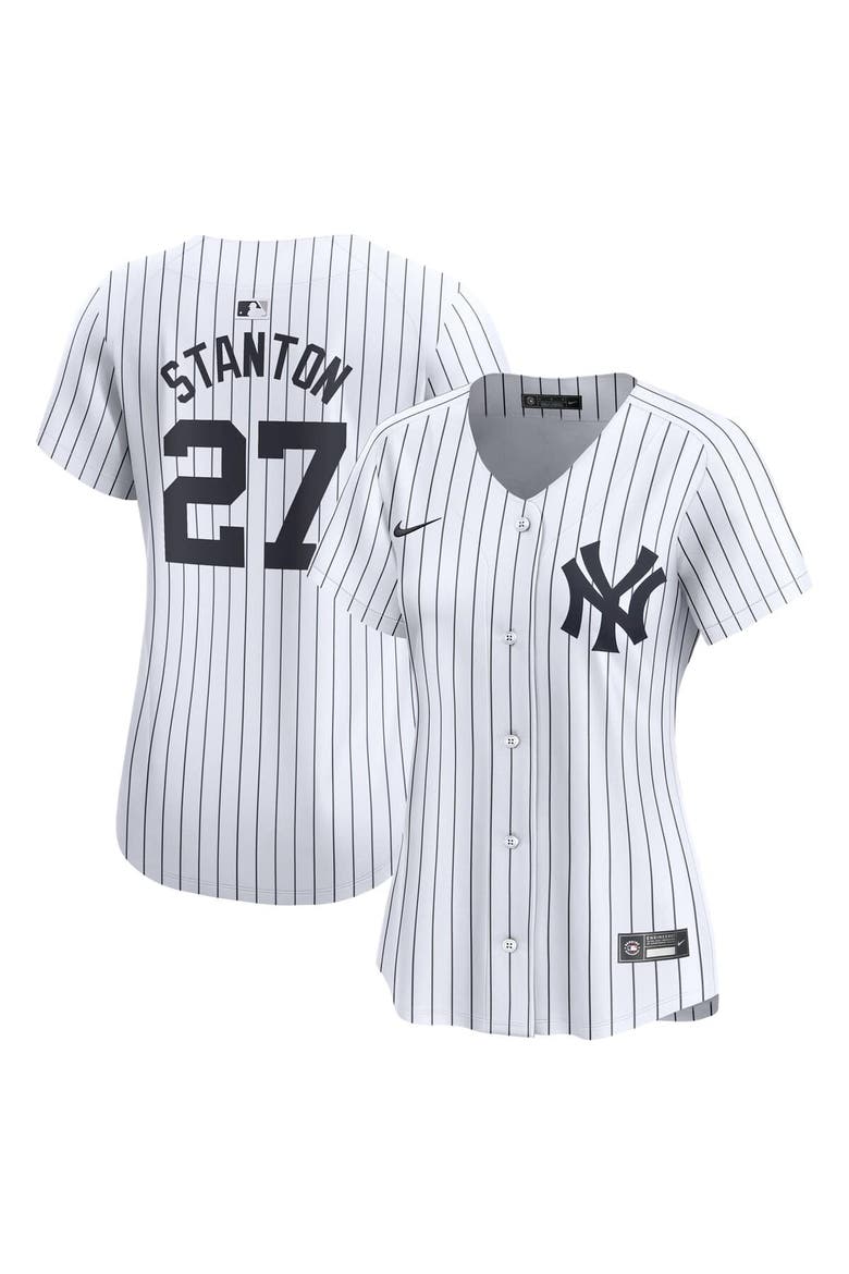 Women's Nike Giancarlo Stanton White New York Yankees Home Limited Player Jersey, Main, color, White