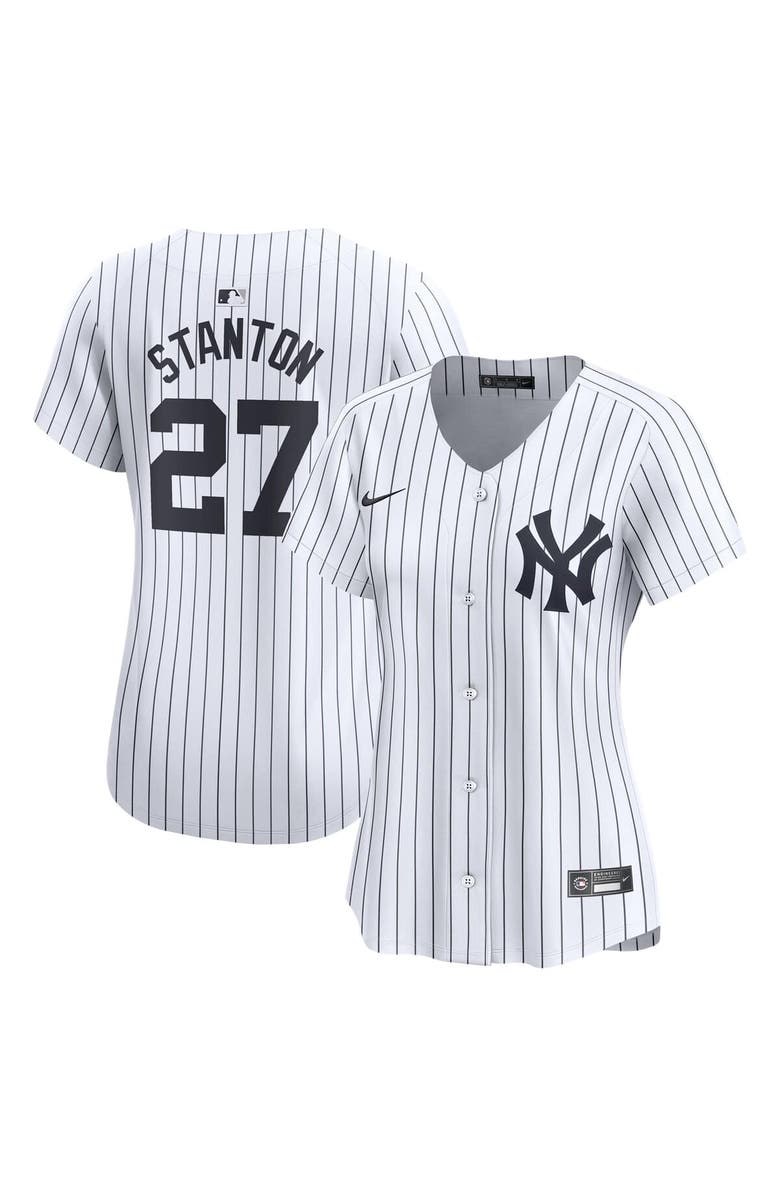 Nike Women's Nike Giancarlo Stanton White New York Yankees Home Limited Player Jersey, Main, color, White