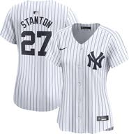 Nike Women's Nike Giancarlo Stanton White New York Yankees Home Limited Player Jersey