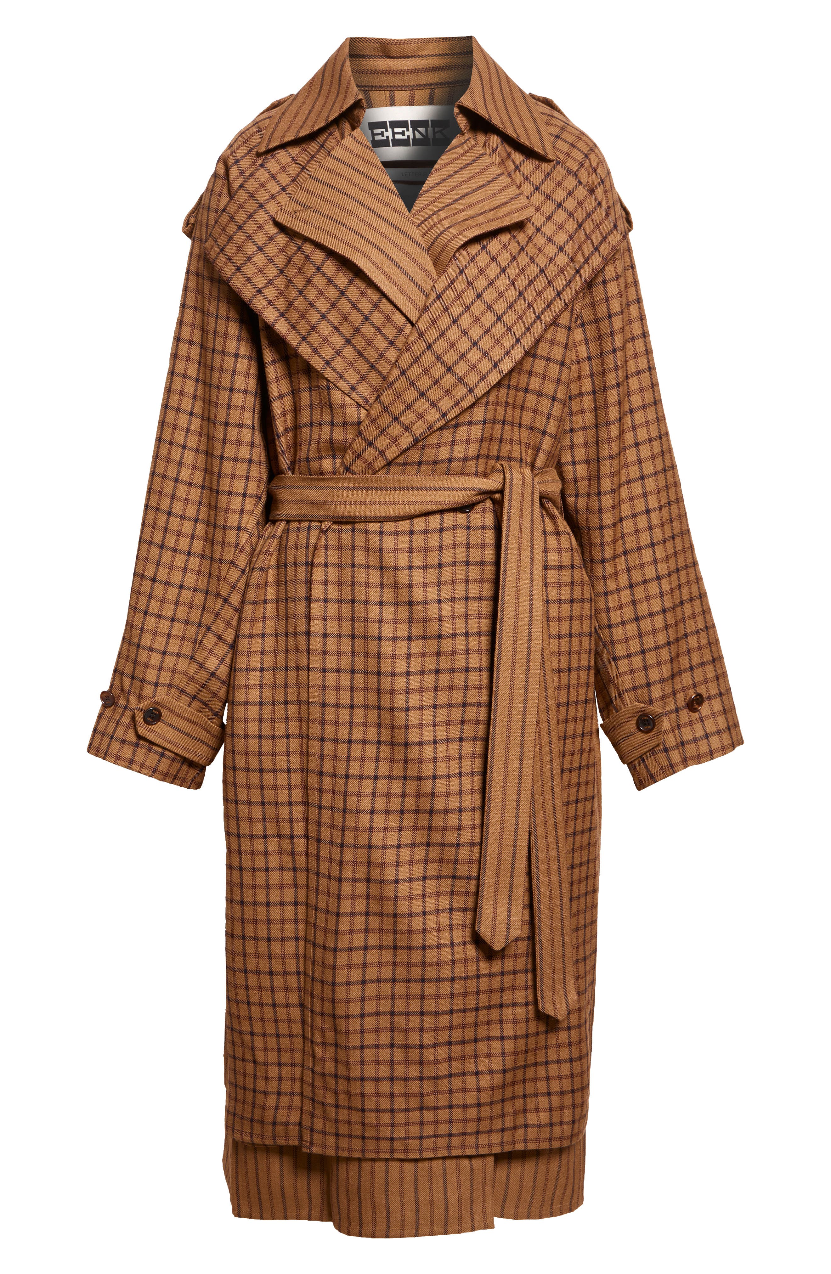 Layered Belted Wool Blend Coat (Women) | Nordstrom